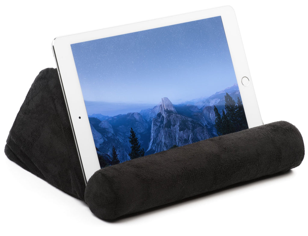 iPad Pillow Holder Stand for Lap - Tablet Pillow for iPad - Universal Phone and iPad Pillow Pad for Tablet or iPad Can Be Used also on Floor, Desk, Chair, Couch - Black Color