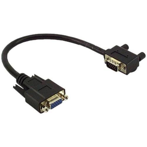 VGA Monitor Left Angle Male to Straight Female Adapter - 3 Foot