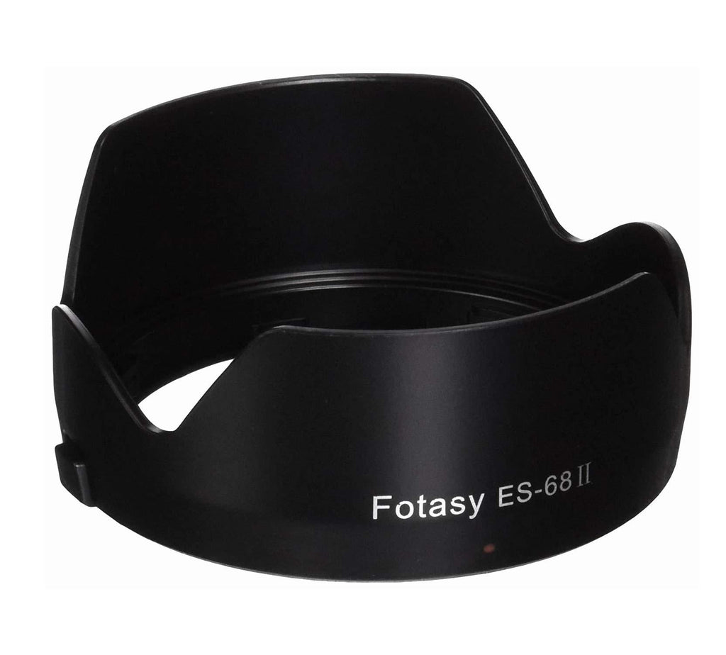 Fotasy Dedicated Flower Bayonet Lens Hood for Canon EF 50mm f/1.8 STM Lens, Canon 50mm 1.8 STM Lens Hood, Replacement of Canon ES-68 II Lens Hood, ES68F, Black