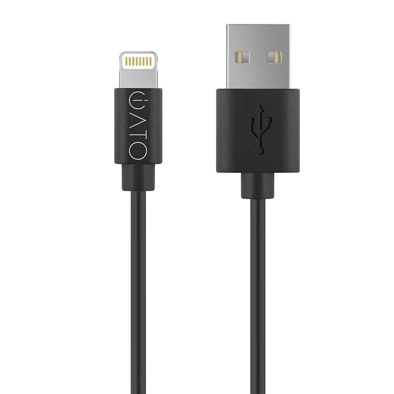 iATO Lightning Cable [Apple MFi Certified] iPhone Charger Cable. Fast Charging Lightning to USB Wire for iPhone 12 Mini Pro Max SE 11 Pro Max XR Xs Max X 10 8 7 6s 6 Plus 5s 5c 5 iPad iPod. 1m. Black Coal Black 3.3FT/1M