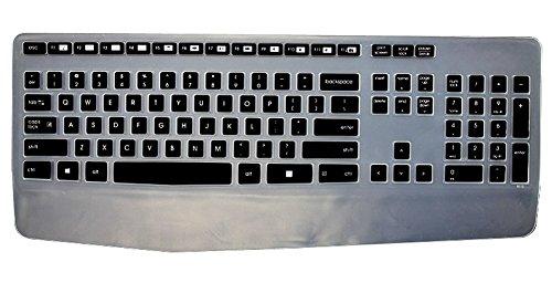 Keyboard Cover for Logitech MK345 Keyboard, Logitech MK345 Wireless Keyboard Skin Protector - Black