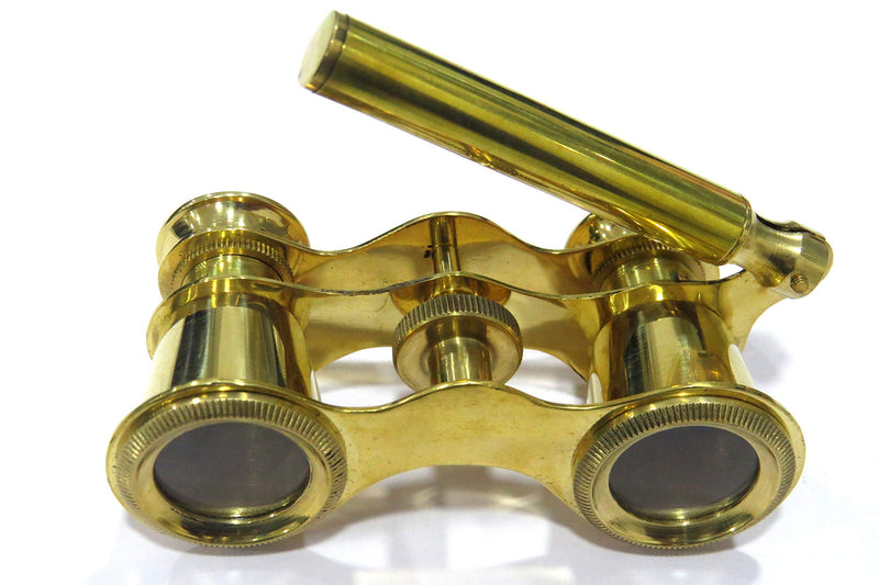 Brass Opera Binocular with Handle - Theater Glasses Gift for Adults Women Kids by NauticalMart