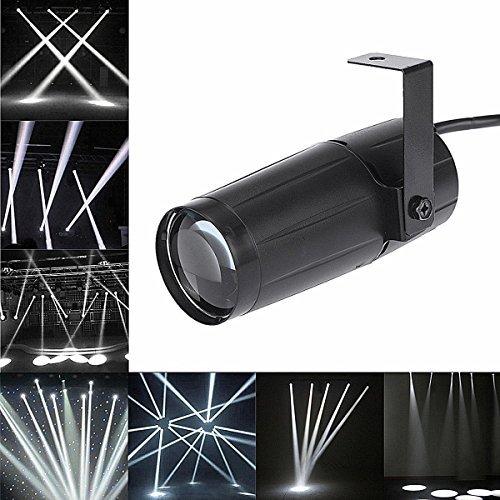 [AUSTRALIA] - LED Beam Pinspot Light KINGSO 3W Mini Stage Lights Spotlight Track Lighting for Children's Theater Family Party Club Cinema Karaoke Wedding or Outdoor Show - Pure White 