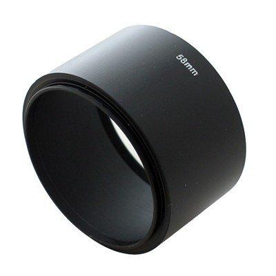 CEARI 58MM Telephoto Metal Lens Hood for Canon EOS Rebel 60D 70D SL1 XT XTi XS XSi T1i T2i T3i T4i T5i T6i T6s Digital SLR Camera + Microfiber Clean Cloth