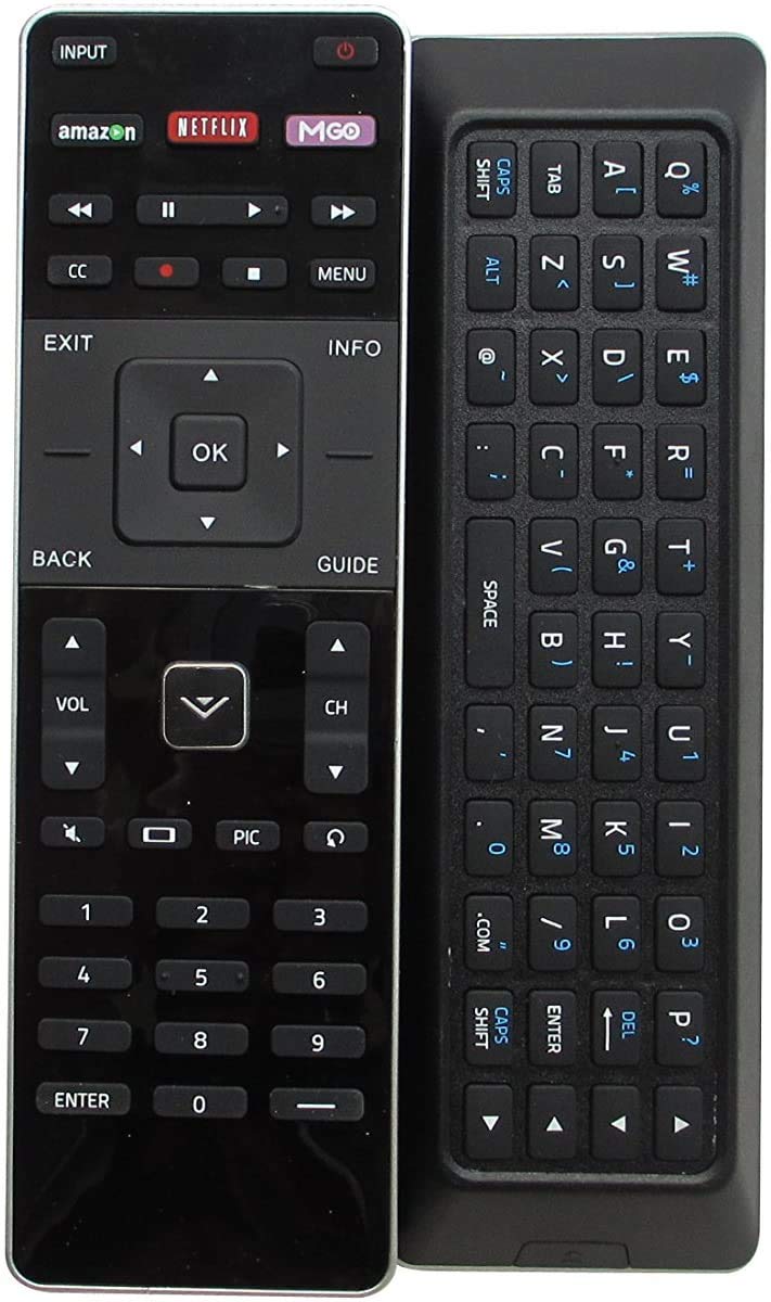 Remote with QWERTY Keyboard Compatible with Vizio Smart TV M602I-B3 M322I-B1 M422I-B1 M602I-B3 P502UI-B1E P602UI-B3 M652I-B2 M552I-B2 M702I-B3 M502I-B1