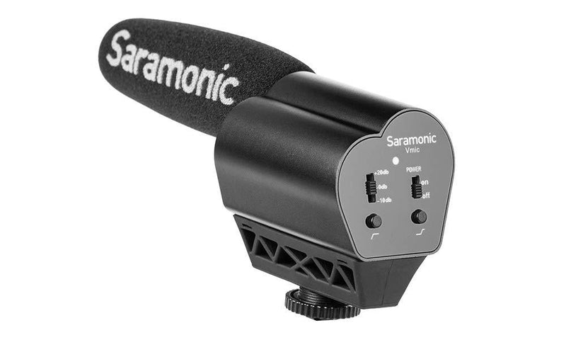 Saramonic VMIC Super-Cardioid Shotgun Condenser Video Microphone for DSLR Cameras, Black