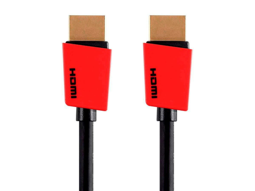 Monoprice 113771 High Speed HDMI Cable - 3 Feet - Red, 4K@60Hz, HDR, 18Gbps, YUV, 4:4:4, 32AWG - Palette Series 3ft