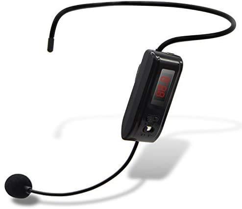 [AUSTRALIA] - eBerry Hands-Free Wireless FM Condenser Microphone Headset Megaphone Radio Mic for Tour Guide, Salesman, Teacher, Host, Speaker, Conference and Karaoke (Black) 