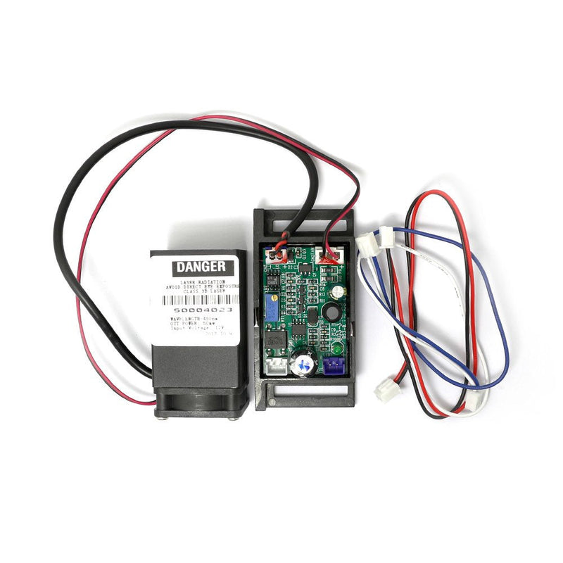 Industrial Blue Lasers 445nm 447nm 450nm 50mw Dot Diode Module w/Driver Out and TTL & Fan Cooling