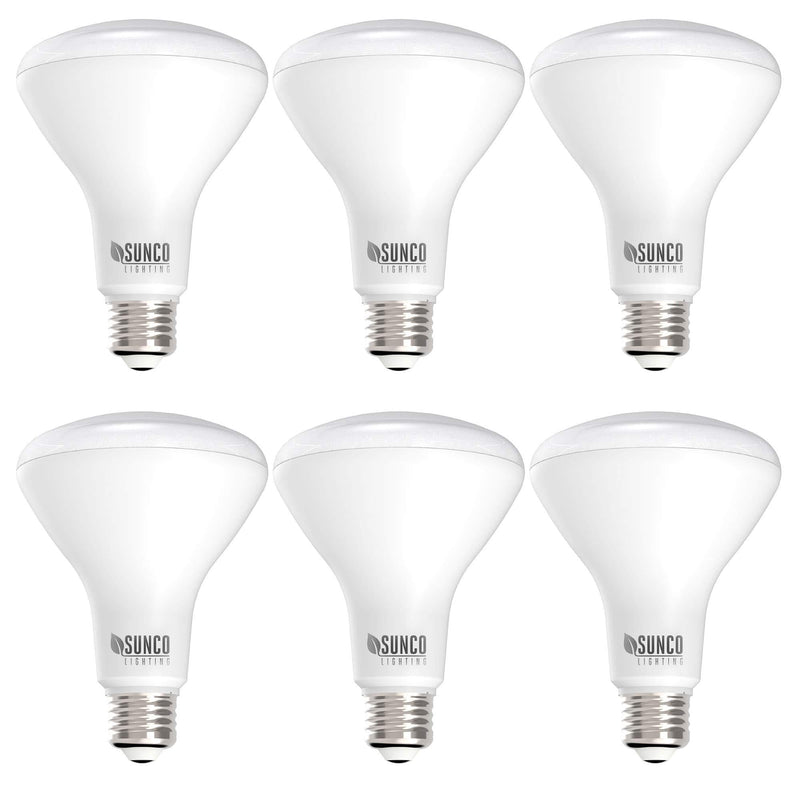 Sunco Lighting 6 Pack BR30 LED Bulb, 11W=65W, 3000K Warm White, 850 LM, E26 Base, Dimmable, Indoor Flood Light for Cans - UL & Energy Star