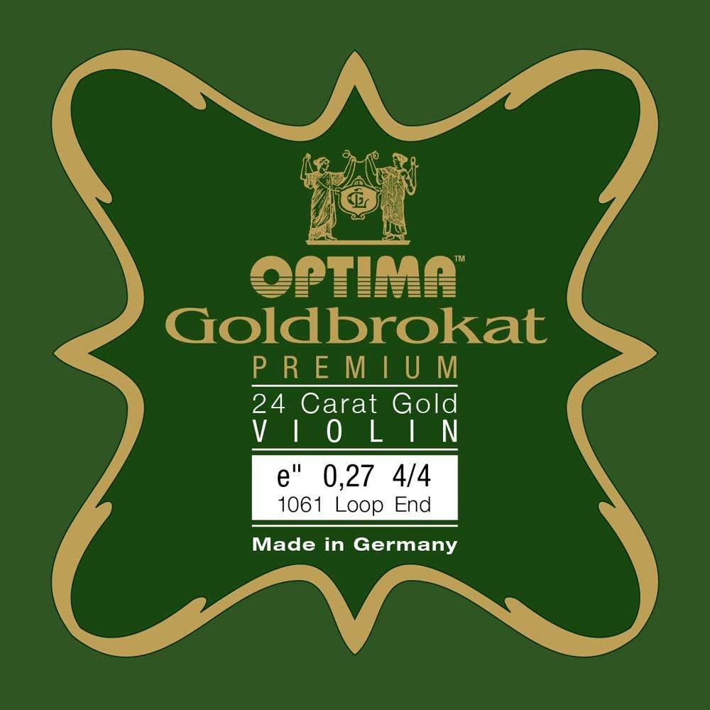 OPTIMA Goldbrokat 24K GOLD Premium Violin E1 0.27 Loop End 4/4
