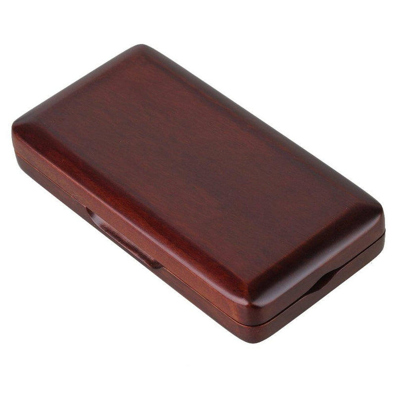 BQLZR Maroon Wooden Oboe Reed Case with Smooth Spray Lacquer Surface for 3pcs Oboe Reeds