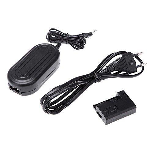 New AC Power Adapter (Replacement for ACK-E10) with DC Coupler Cable Kit for Canon EOS 1100D, 1200D, 1300D, Rebel T3, T5, T6 Kiss X50, X70, X80, US Plug