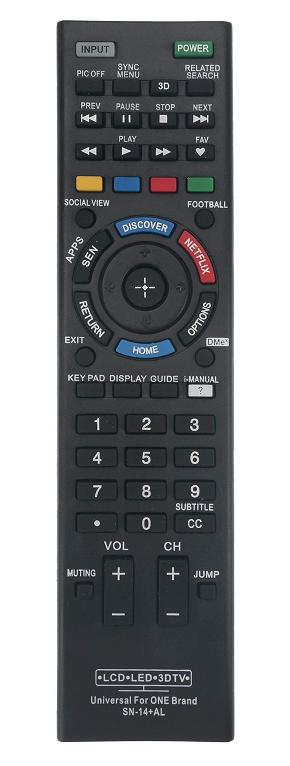 Universal Remote Replacement fit for Almost All Sony TV LCD LED HDTV Smart Bravia TV