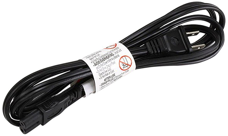 Monoprice 107672 6-Feet 18AWG Figure 8 Shape AC Power Cord Cable without Polarized C-7/1-15P, Black (2 Pack)