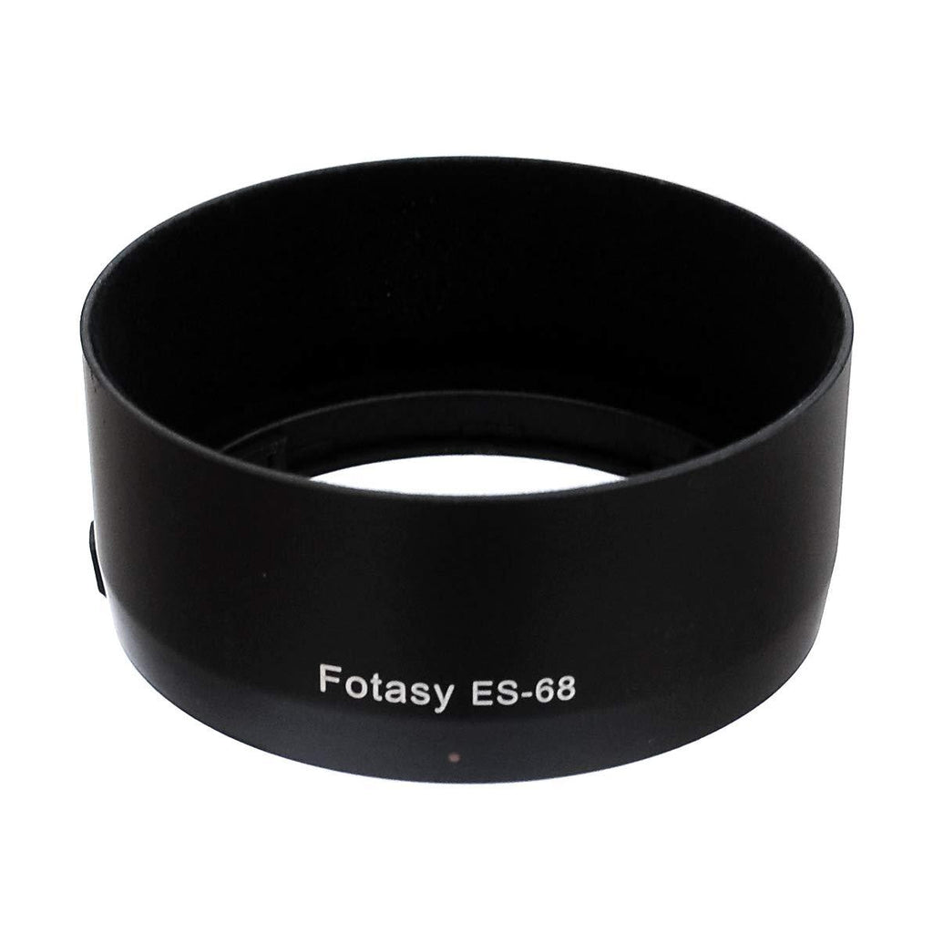 Fotasy Flocked Dedicated Bayonet Lens Hood for Canon EF 50mm f/1.8 STM Lens, Interior Flocking Hood, Canon 50mm 1.8 STM Lens Hood, Replacement of Canon ES-68 Lens Hood, Black (ES68FL)