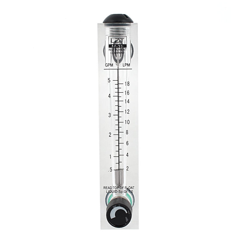 uxcell a15112000ux0004 Adjustable Knob 0.5-5GPM 2-18LPM Water Flow Meter Panel Type Flowmeter