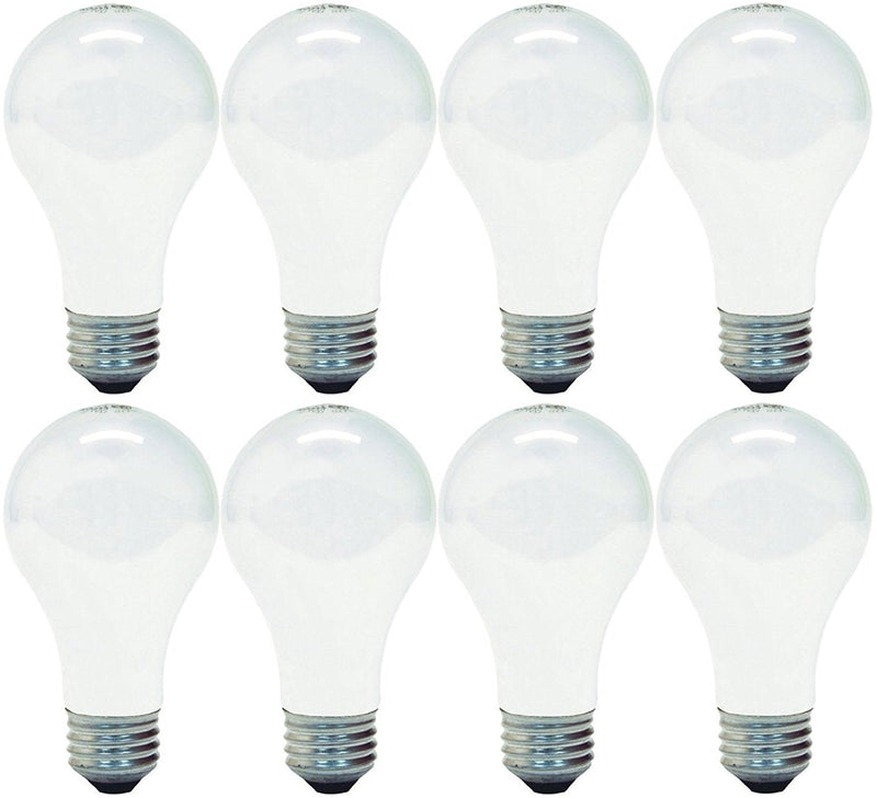 GE Lighting 66247 Soft White 43-Watt, 620-Lumen A19 Light Bulb with Medium Base, 8-Pack