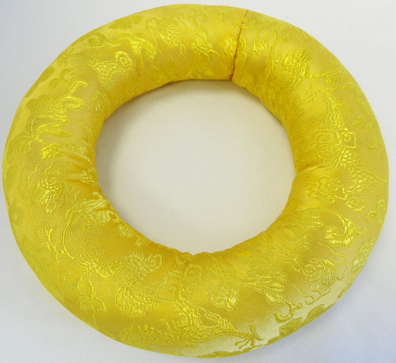 F774 Silk Brocade Ring Cushion Pillow for Tibetan Singing Bowl Hand Made in Nepal