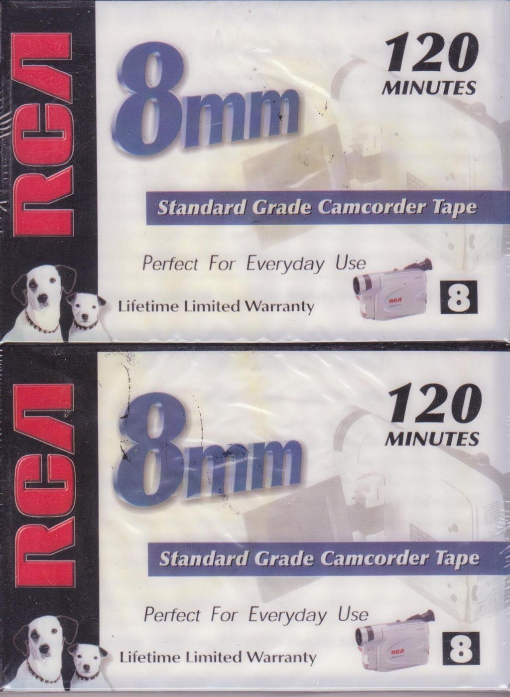 RCA 8mm Standard Grade Camcorder Tape 120 Minutes 2 Pack P6120PK2 by RCA