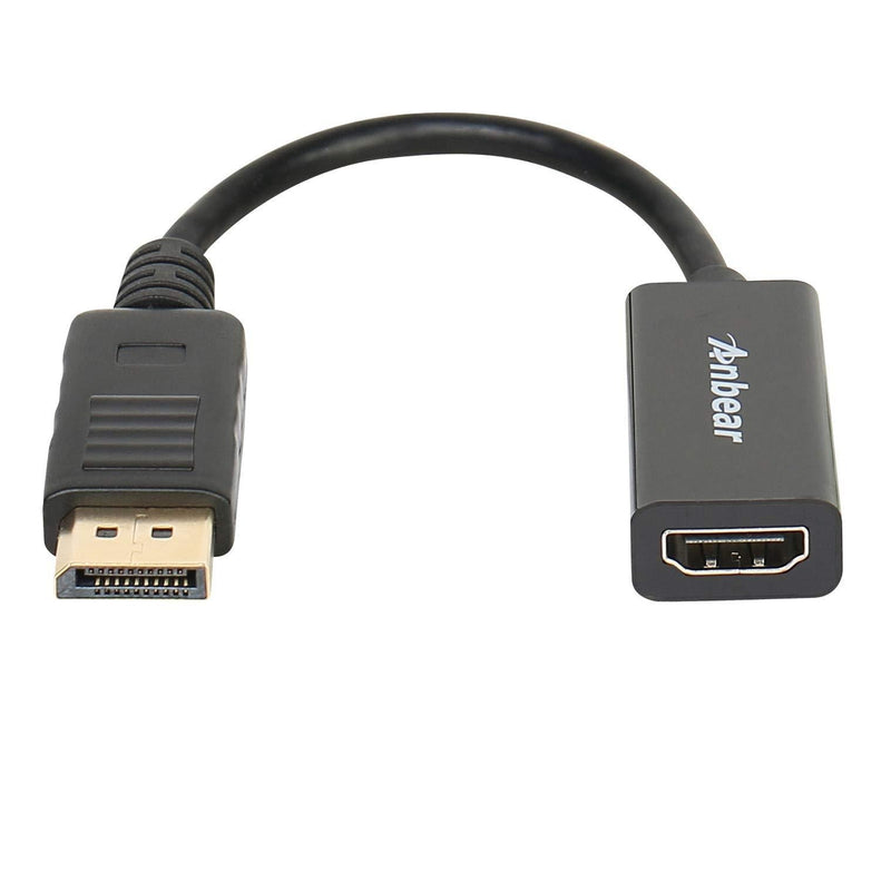 Display Port to HDMI Adapter,Anbear Displayport to HDMI Adapter Cable(Male to Female) for DisplayPort Enabled Desktops and Laptops to Connect to HDMI Displays Adapter