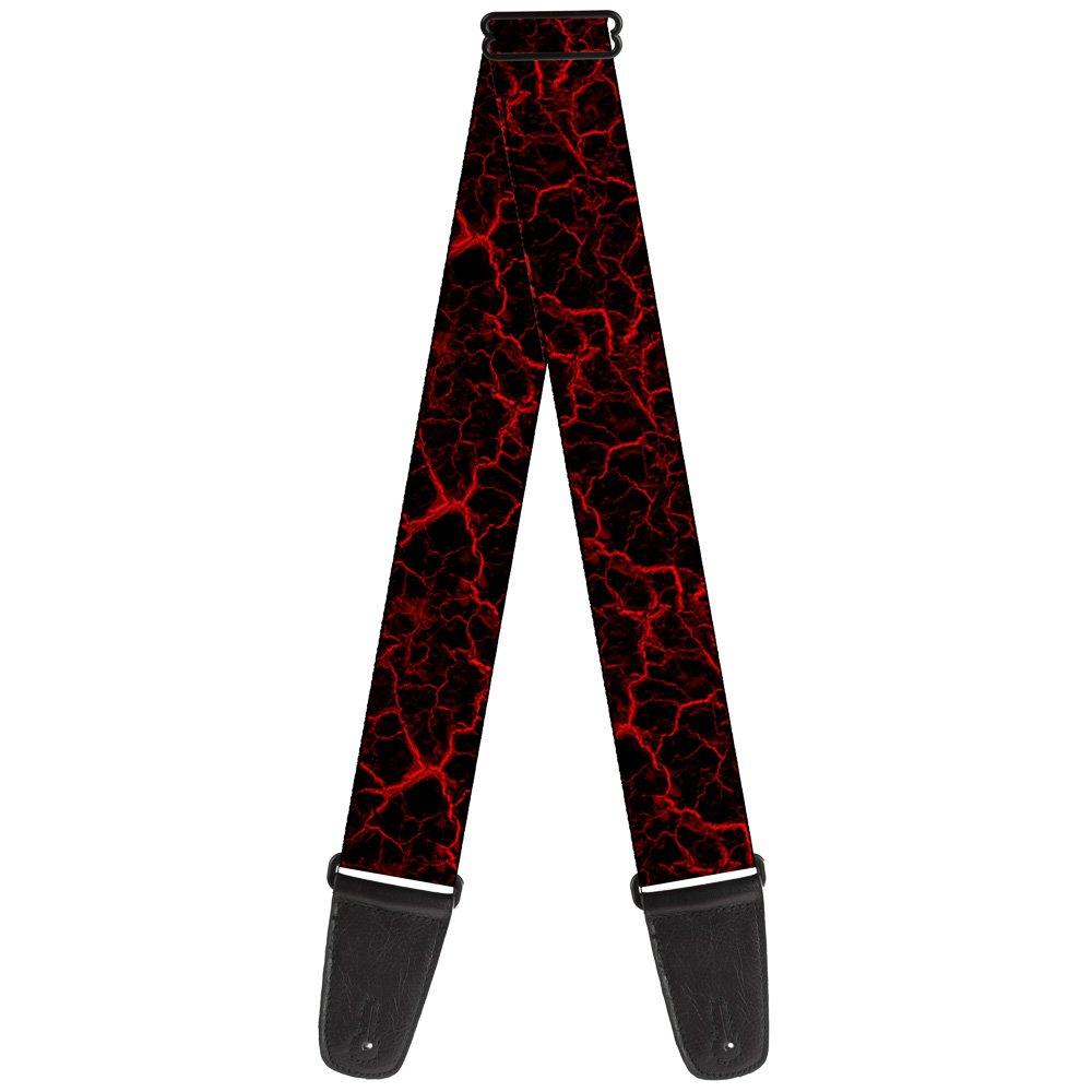 Buckle-Down Guitar Strap Marble Black Red (GS-W31359)