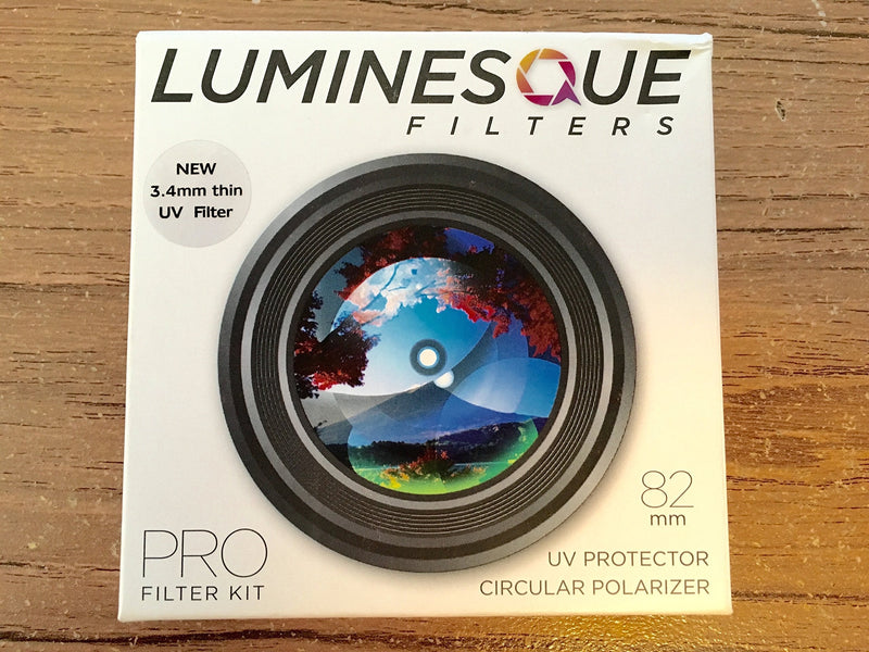 Luminesque 82mm Circular Polarizer and UV Slim PRO Filter Kit