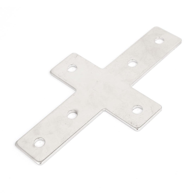 uxcell 145mmx85mm Cross Shaped Metal Flat Plate Corner Brace Angle Bracket