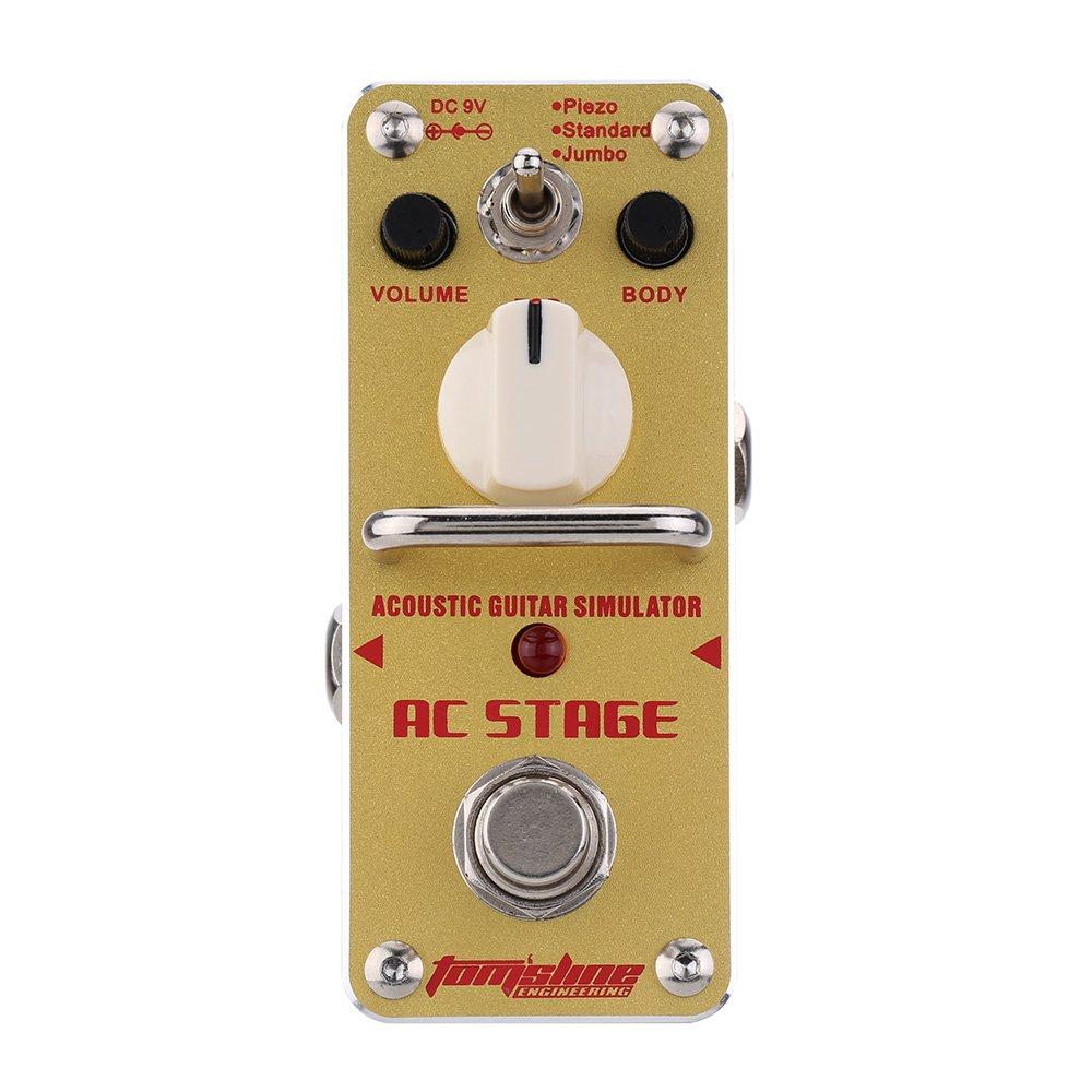 [AUSTRALIA] - AROMA AAS-3 AC Stage Acoustic Guitar Simulator Mini Single Electric Guitar Effect Pedal with True Bypass 