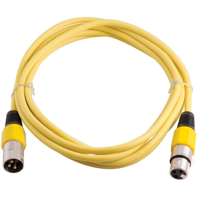 [AUSTRALIA] - Grindhouse Speakers - LEXLR-15Yellow - 15 Foot Yellow XLR Patch Cable - 15 Foot Microphone Cable Mic Cord 