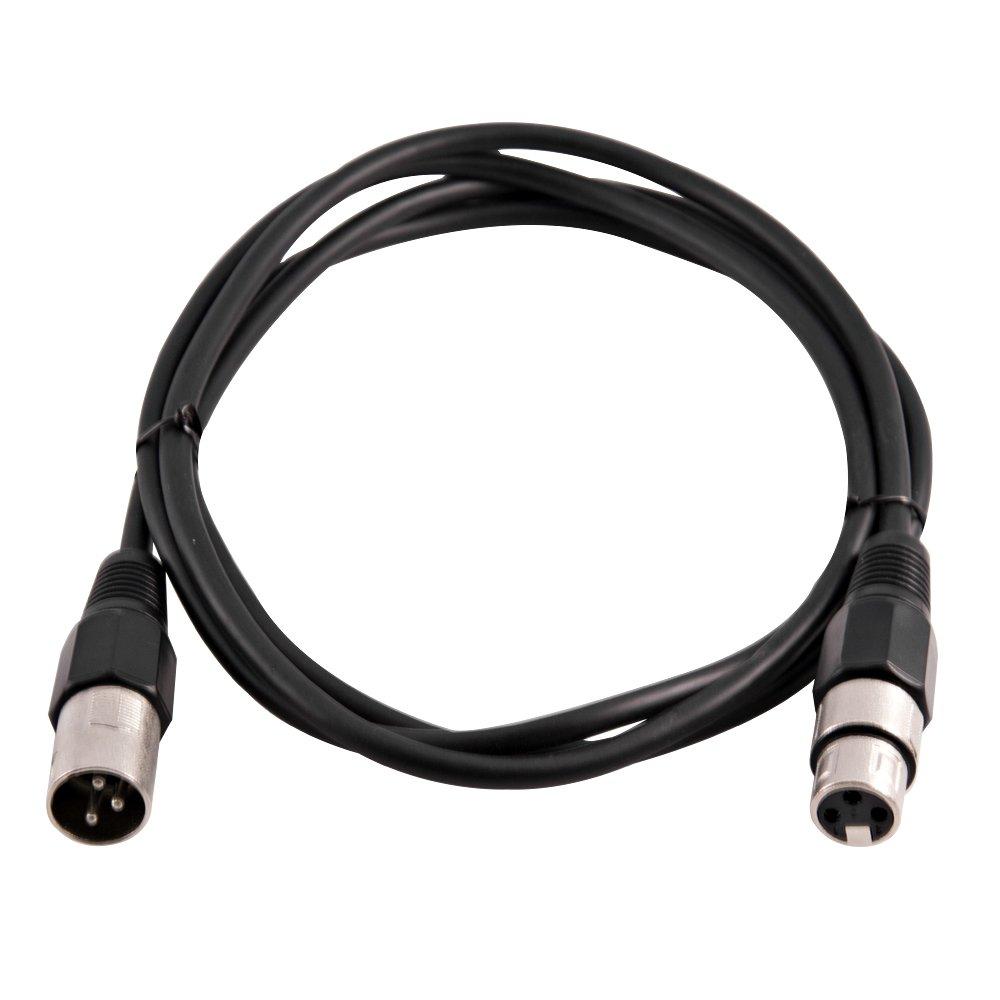 [AUSTRALIA] - Grindhouse Speakers - LEXLR-6Black - 6 Foot Black XLR Patch Cable - 6 Foot Microphone Cable Mic Cord 