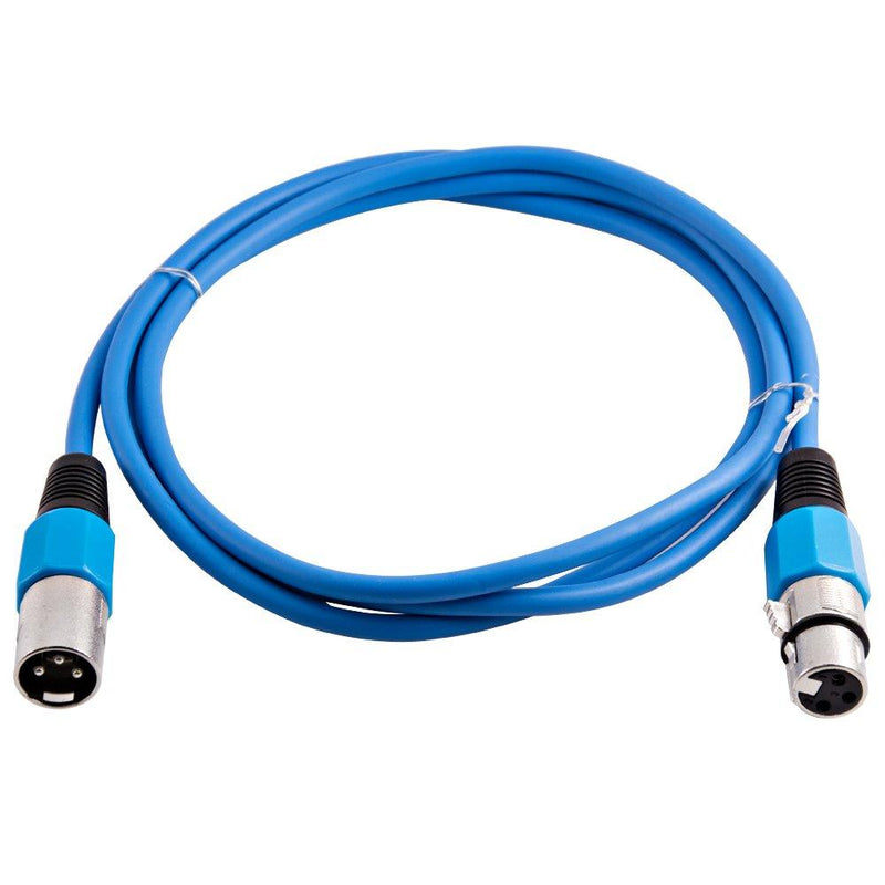 [AUSTRALIA] - Grindhouse Speakers - LEXLR-6Blue - 6 Foot Blue XLR Patch Cable - 6 Foot Microphone Cable Mic Cord 