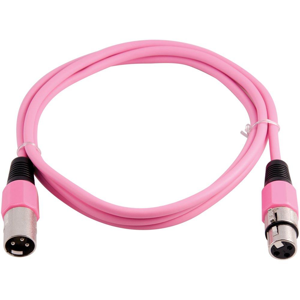 [AUSTRALIA] - Grindhouse Speakers - LEXLR-6Pink - 6 Foot Pink XLR Patch Cable - 6 Foot Microphone Cable Mic Cord 