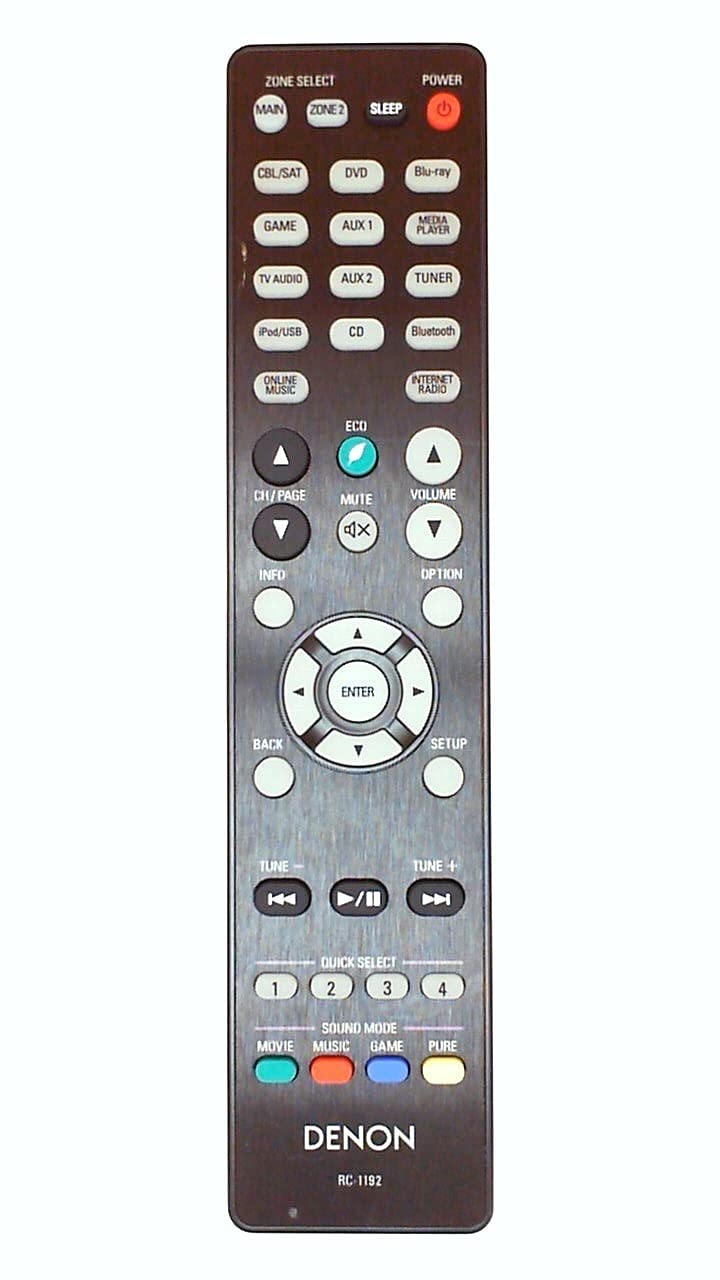 Genuine DENON RC-1192 Audio/Video Receiver Remote Control