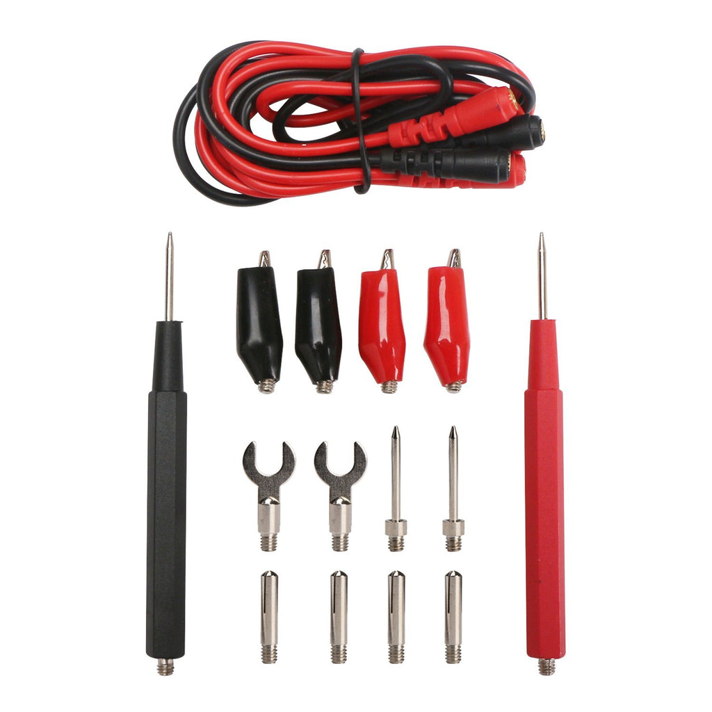 DROK Multimeter Test Leads Kit, Replaceable Digital Multimeter Accessories, DMM Universal Combined Test Probes Cable Set, Banana Plugs Alligator Clips Replacements for Electronic Automotive