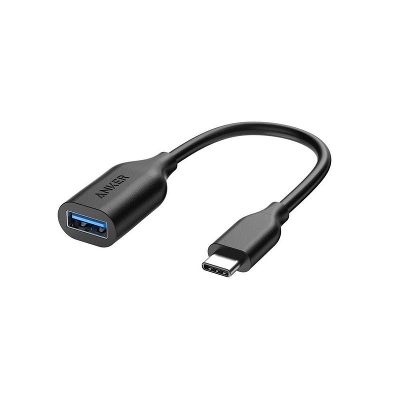 Anker USB-C to USB 3.1 Adapter, USB-C Male to USB-A Female, Uses USB OTG Technology, Compatible with Samsung Galaxy Note 8, S8 S8+ S9, iPad Pro 2018, Nexus 6P 5X, LG V20 G5 and More Upgrade_Black