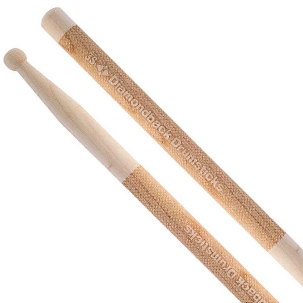 Diamondback Drumsticks Hickory Laser Engraved Drum Sticks (3S)