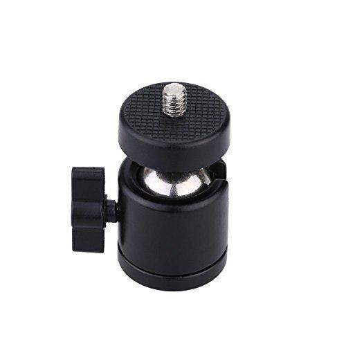 AKOAK 1/4" Swivel Mini Ball Head Screw Tripod Mount for DSLR Camera Camcorder Light Bracket