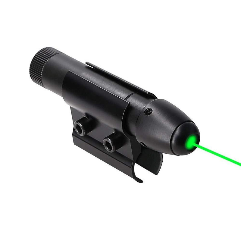 Higoo Green Laser Dot Sight, Hunting Rifle Green Laser Aiming Dot Scope with Pressure Switch