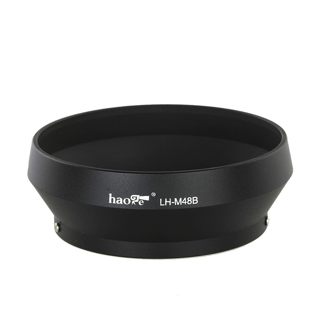 Haoge LH-M48B Metal Lens Hood Shade for Olympus M.ZUIKO Digital 17mm F1.8 17 1.8 Lens Replaces LH-48B Black Round-Black