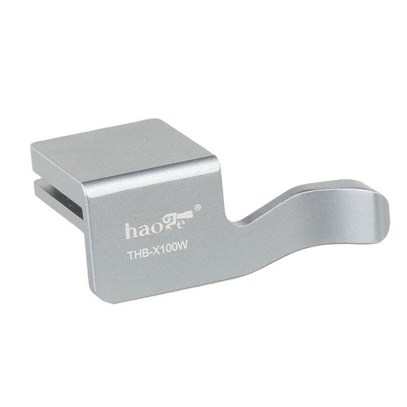 Haoge THB-X100W Metal Hot Shoe Thumb Up Rest Thumbs Up Hand Grip for Fujifilm Fuji Finepix X100 X100S Camera DSLR Silver