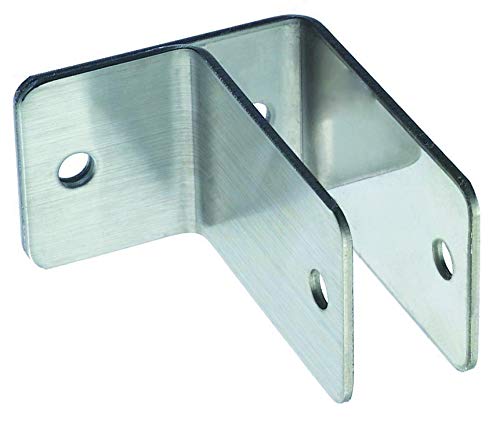 Harris Hardware 11659 One Ear Stamped Stainless Steel Wall Bracket 7/8-Inch Panel Thickness 2-1/2-Inch Bracket Height 2-5/16-Inch Base Length 1-1/2-Inch Base Width,