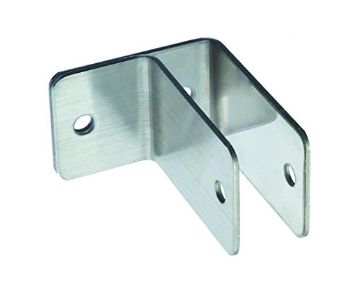 Harris Hardware 11579 One Ear Stamped Stainless Steel Wall Bracket 1/2-Inch Panel Thickness 2-1/2-Inch Bracket Height 1-7/8-Inch Base Length 1-1/2-Inch Base Width,