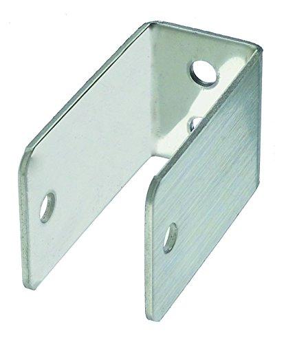 Harris Hardware 11929 Extra Long U Bracket Stamped Stainless Steel 1-Inch Panel Thickness 2-1/2-Inch Bracket Stamped Stainless Steel Height 1-1/4-Inch Base Length 1-1/2-Inch Base Width,