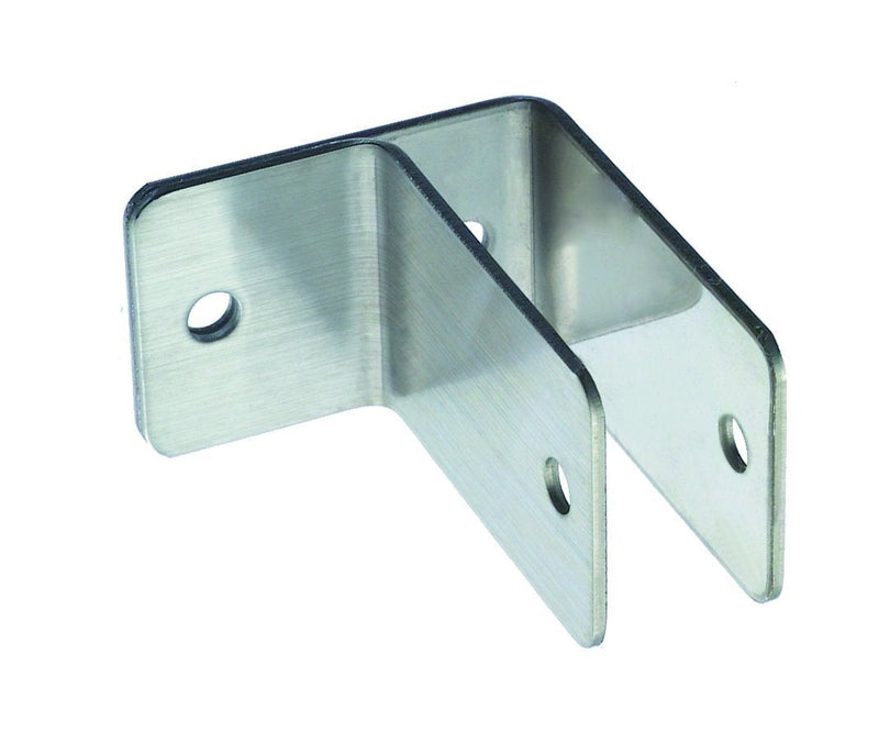 Harris Hardware 11849 One Ear Stamped Stainless Steel Wall Bracket 1-1/4-Inch Panel Thickness 2-1/2-Inch Bracket Height 2-3/4-Inch Base Length 1-1/2-Inch Base Width,