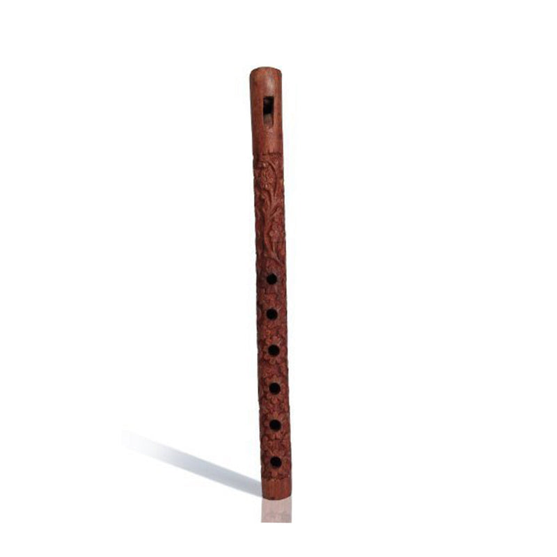 Chirstmas Sale -13" Authentic Traditional Indian Musical Instrument Hand Carved Wooden Decorative Flute