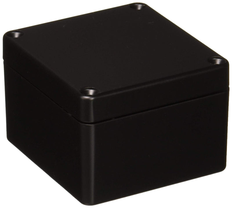 BUD Industries AN-1319-AB IP68 Aluminum Enclosure 3.1" L x 2.9" W x 2.1" H, Black
