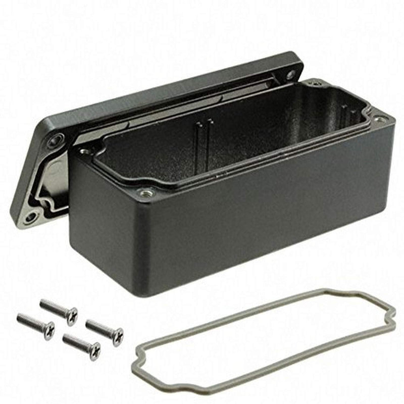 BUD Industries AN-1300-AB IP68 Aluminum Enclosure 3.53" L x 1.41" W, Black