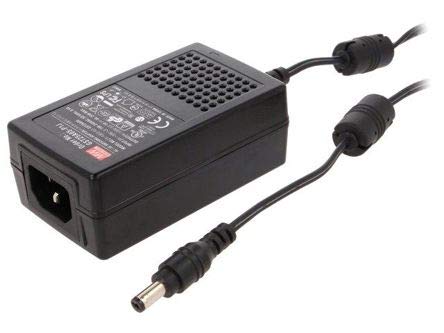 AC-DC High Reliability Industrial Table Top Power Supply 12 Volts 2080mA 2.1mm Plug Level VI, 25 Watt 3-Wire