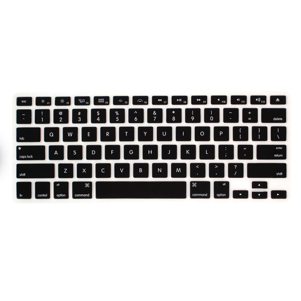 YYubao Super Stretchy Silicone Keyboard Cover Skin Protector Compatible with MacBook Pro 13" 15" 17" (with or Without Retina Display) MacBook Air 13" and iMac (Fits US Keyboard Layout only) - Black